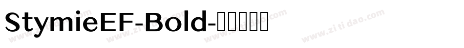 StymieEF-Bold字体转换