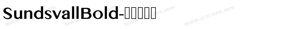 SundsvallBold字体转换