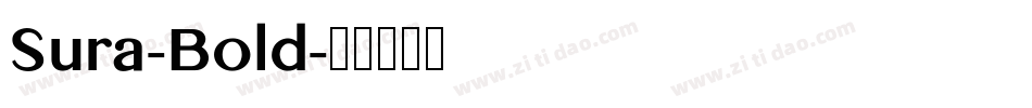 Sura-Bold字体转换