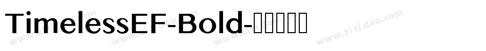 TimelessEF-Bold字体转换