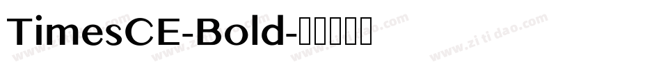 TimesCE-Bold字体转换