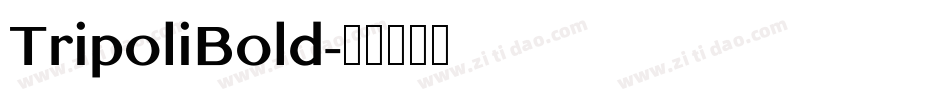 TripoliBold字体转换