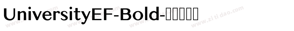 UniversityEF-Bold字体转换