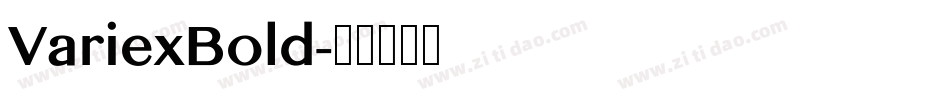 VariexBold字体转换