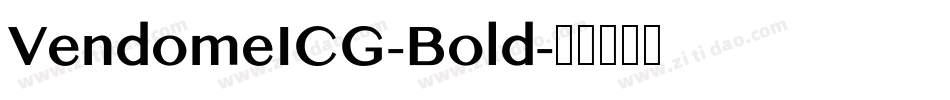 VendomeICG-Bold字体转换