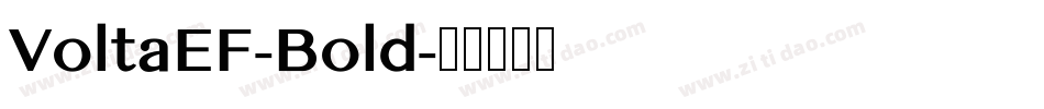 VoltaEF-Bold字体转换