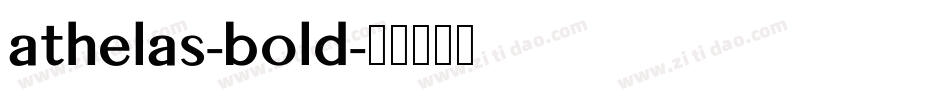 athelas-bold字体转换