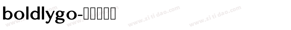 boldlygo字体转换