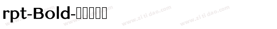 rpt-Bold字体转换