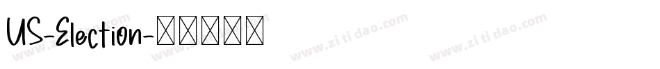 US-Election字体转换