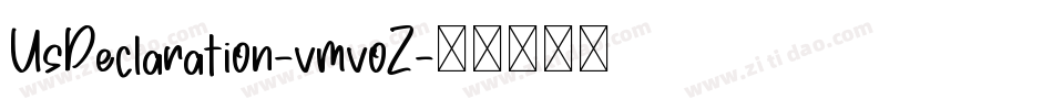 UsDeclaration-vmvoZ字体转换