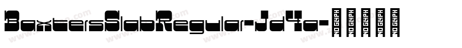 BaxtersSlabRegular-Jd4a字体转换