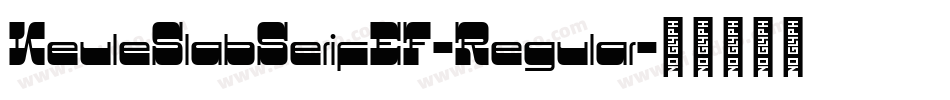 KeuleSlabSerifEF-Regular字体转换