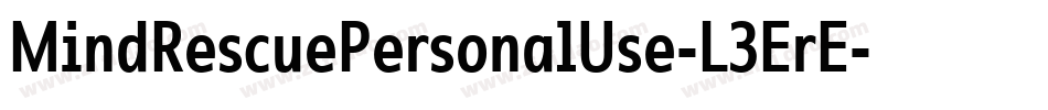 MindRescuePersonalUse-L3ErE字体转换
