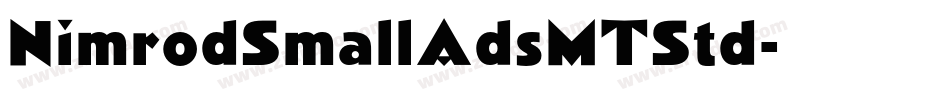NimrodSmallAdsMTStd字体转换