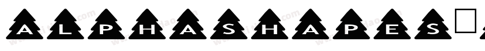 AlphaShapes-Xmas-Trees字体转换