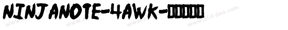 NinjaNote-4awK字体转换