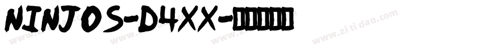 Ninjos-d4XX字体转换