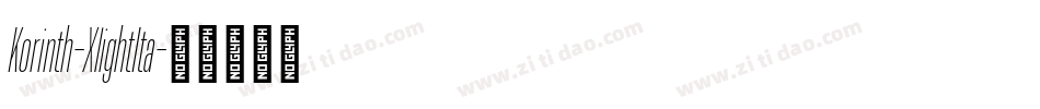 Korinth-XlightIta字体转换 Korinth-XlightIta字体转换