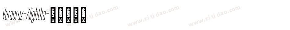 Veracruz-XlightIta字体转换