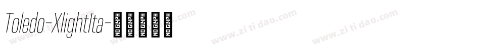 Toledo-XlightIta字体转换