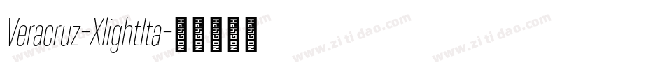 Veracruz-XlightIta字体转换
