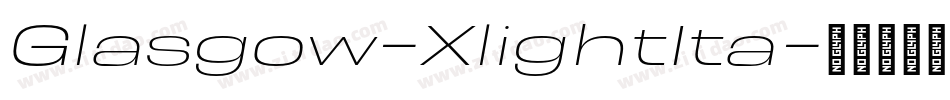 Glasgow-XlightIta字体转换