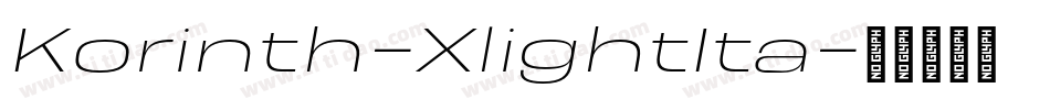 Korinth-XlightIta字体转换 Korinth-XlightIta字体转换