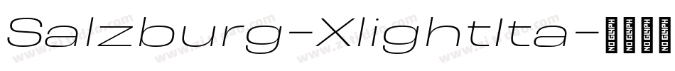 Salzburg-XlightIta字体转换