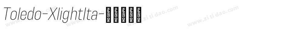 Toledo-XlightIta字体转换