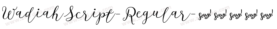 WadiahScript-Regular字体转换