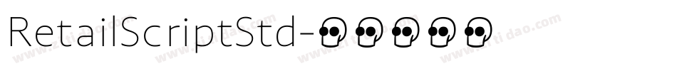 RetailScriptStd字体转换