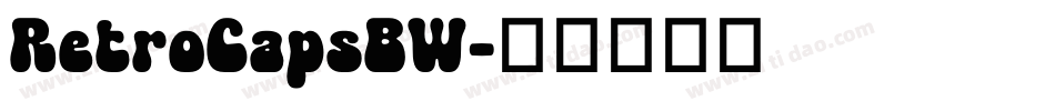 RetroCapsBW字体转换