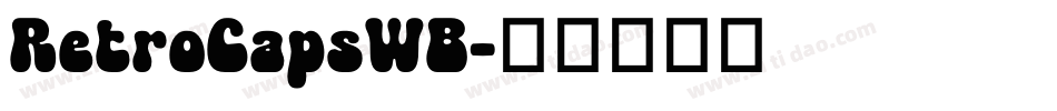 RetroCapsWB字体转换