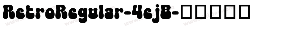 RetroRegular-4ejB字体转换
