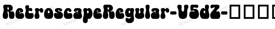 RetroscapeRegular-V5dZ字体转换