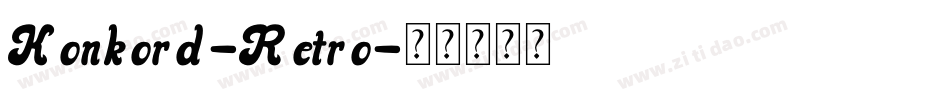 Konkord-Retro字体转换