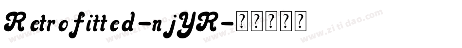 Retrofitted-njYR字体转换