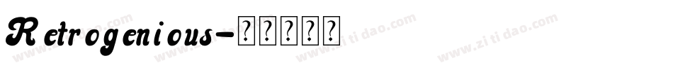 Retrogenious字体转换
