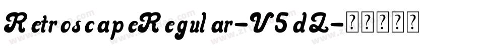 RetroscapeRegular-V5dZ字体转换