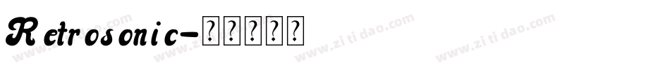 Retrosonic字体转换