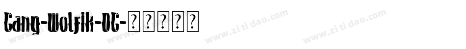 Gang-Wolfik-OG字体转换