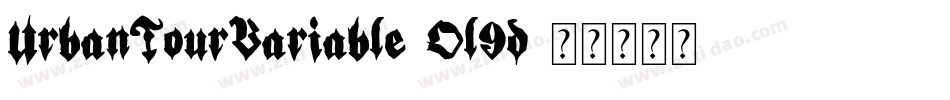 UrbanTourVariable-Ol9d字体转换