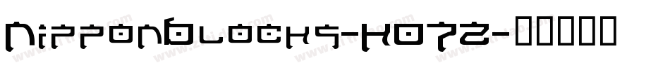 NipponBlocks-K07Z字体转换