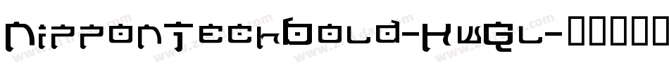 NipponTechBold-KwGl字体转换