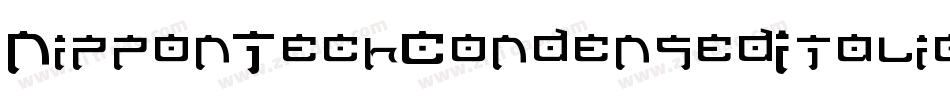 NipponTechCondensedItalic-mOn2字体转换