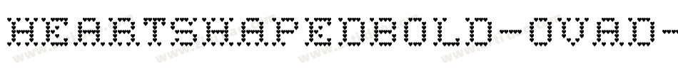 HeartShapedBold-0Vad字体转换