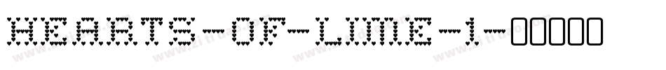 Hearts-of-Lime-1字体转换