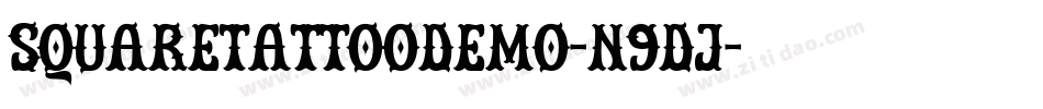 SquareTattooDemo-n9DJ字体转换