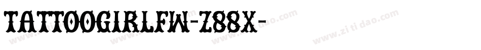 TattooGirlfw-z88X字体转换